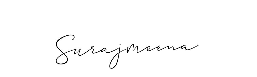 Surajmeena stylish signature style. Best Handwritten Sign (Allison_Script) for my name. Handwritten Signature Collection Ideas for my name Surajmeena. Surajmeena signature style 2 images and pictures png