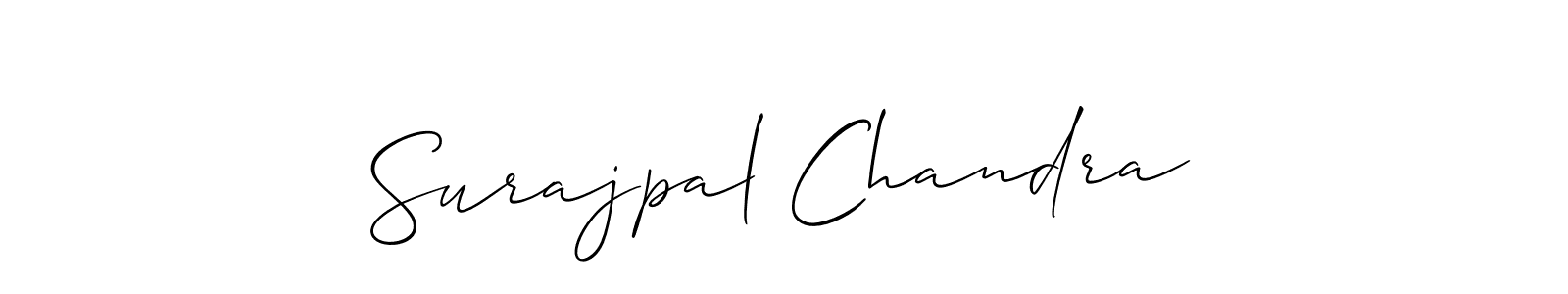 This is the best signature style for the Surajpal Chandra name. Also you like these signature font (Allison_Script). Mix name signature. Surajpal Chandra signature style 2 images and pictures png