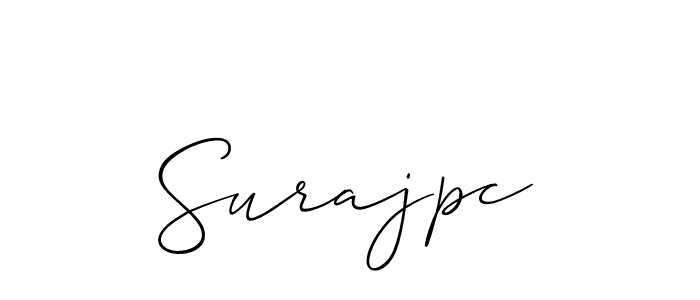 You should practise on your own different ways (Allison_Script) to write your name (Surajpc) in signature. don't let someone else do it for you. Surajpc signature style 2 images and pictures png