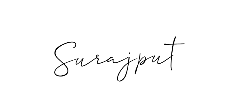 Make a beautiful signature design for name Surajput. Use this online signature maker to create a handwritten signature for free. Surajput signature style 2 images and pictures png