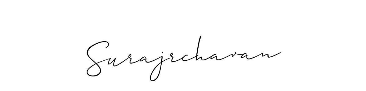 Make a beautiful signature design for name Surajrchavan. With this signature (Allison_Script) style, you can create a handwritten signature for free. Surajrchavan signature style 2 images and pictures png