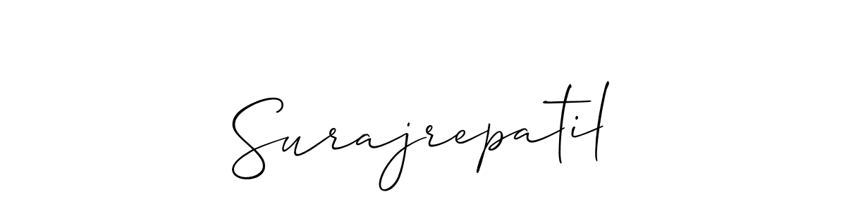 The best way (Allison_Script) to make a short signature is to pick only two or three words in your name. The name Surajrepatil include a total of six letters. For converting this name. Surajrepatil signature style 2 images and pictures png