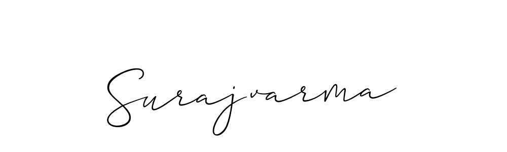 You should practise on your own different ways (Allison_Script) to write your name (Surajvarma) in signature. don't let someone else do it for you. Surajvarma signature style 2 images and pictures png