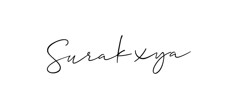 How to Draw Surakxya signature style? Allison_Script is a latest design signature styles for name Surakxya. Surakxya signature style 2 images and pictures png