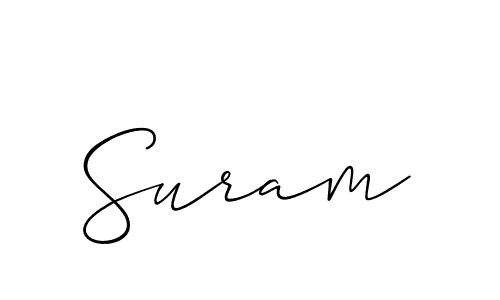 Also we have Suram name is the best signature style. Create professional handwritten signature collection using Allison_Script autograph style. Suram signature style 2 images and pictures png