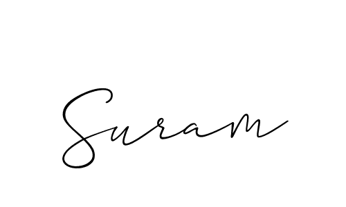 You should practise on your own different ways (Allison_Script) to write your name (Suram) in signature. don't let someone else do it for you. Suram signature style 2 images and pictures png