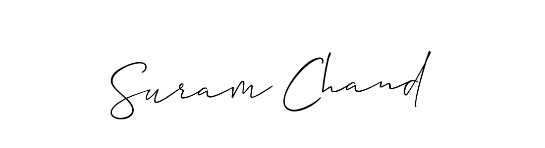 Suram Chand stylish signature style. Best Handwritten Sign (Allison_Script) for my name. Handwritten Signature Collection Ideas for my name Suram Chand. Suram Chand signature style 2 images and pictures png