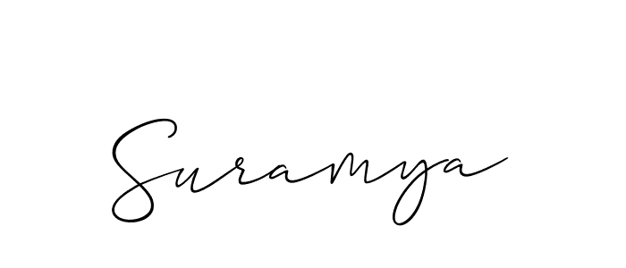 if you are searching for the best signature style for your name Suramya. so please give up your signature search. here we have designed multiple signature styles  using Allison_Script. Suramya signature style 2 images and pictures png