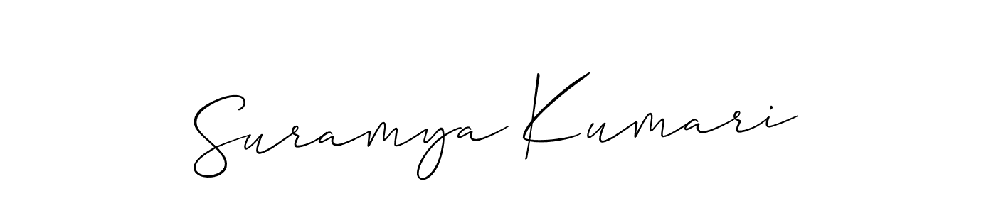 How to Draw Suramya Kumari signature style? Allison_Script is a latest design signature styles for name Suramya Kumari. Suramya Kumari signature style 2 images and pictures png