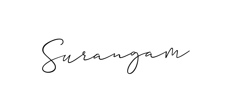 Best and Professional Signature Style for Surangam. Allison_Script Best Signature Style Collection. Surangam signature style 2 images and pictures png