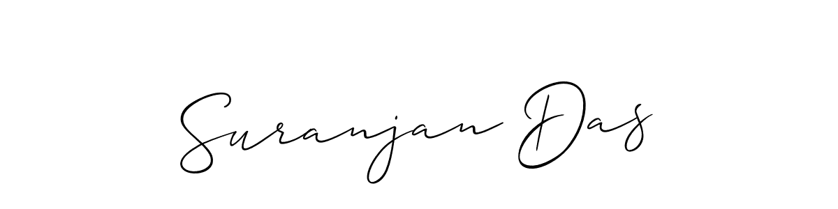 Make a beautiful signature design for name Suranjan Das. With this signature (Allison_Script) style, you can create a handwritten signature for free. Suranjan Das signature style 2 images and pictures png