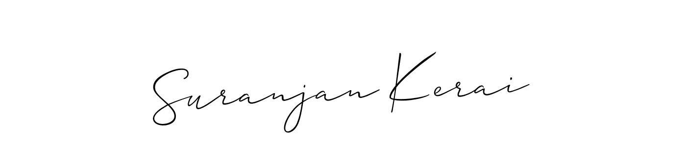 How to make Suranjan Kerai signature? Allison_Script is a professional autograph style. Create handwritten signature for Suranjan Kerai name. Suranjan Kerai signature style 2 images and pictures png