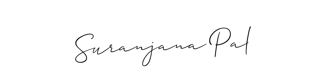 How to make Suranjana Pal signature? Allison_Script is a professional autograph style. Create handwritten signature for Suranjana Pal name. Suranjana Pal signature style 2 images and pictures png