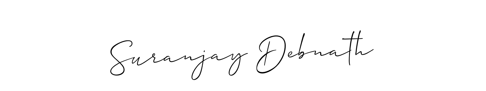 It looks lik you need a new signature style for name Suranjay Debnath. Design unique handwritten (Allison_Script) signature with our free signature maker in just a few clicks. Suranjay Debnath signature style 2 images and pictures png