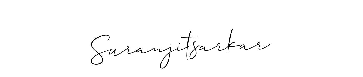 You should practise on your own different ways (Allison_Script) to write your name (Suranjitsarkar) in signature. don't let someone else do it for you. Suranjitsarkar signature style 2 images and pictures png