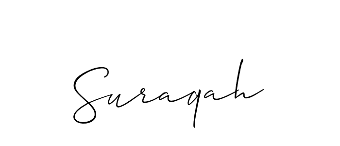 It looks lik you need a new signature style for name Suraqah. Design unique handwritten (Allison_Script) signature with our free signature maker in just a few clicks. Suraqah signature style 2 images and pictures png