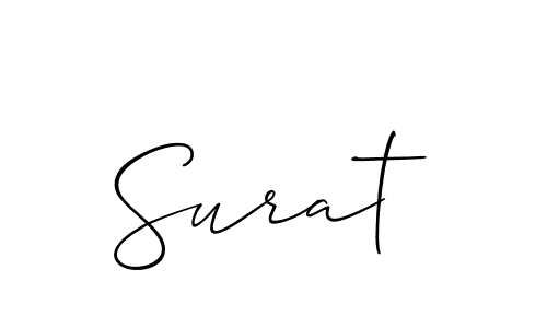 if you are searching for the best signature style for your name Surat. so please give up your signature search. here we have designed multiple signature styles  using Allison_Script. Surat signature style 2 images and pictures png