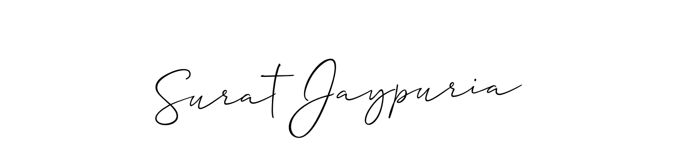 You can use this online signature creator to create a handwritten signature for the name Surat Jaypuria. This is the best online autograph maker. Surat Jaypuria signature style 2 images and pictures png