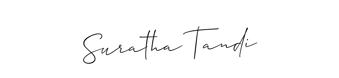 Also we have Suratha Tandi name is the best signature style. Create professional handwritten signature collection using Allison_Script autograph style. Suratha Tandi signature style 2 images and pictures png