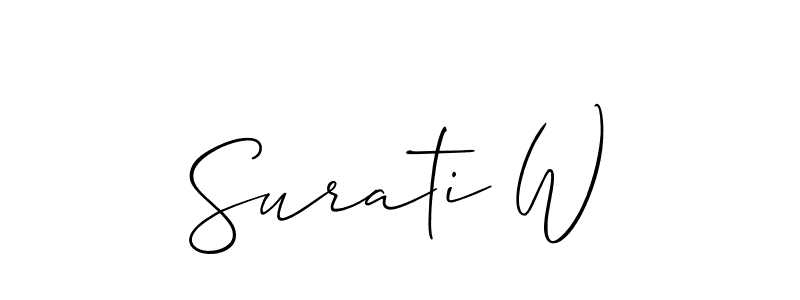 Best and Professional Signature Style for Surati W. Allison_Script Best Signature Style Collection. Surati W signature style 2 images and pictures png