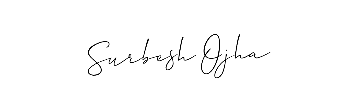 This is the best signature style for the Surbesh Ojha name. Also you like these signature font (Allison_Script). Mix name signature. Surbesh Ojha signature style 2 images and pictures png