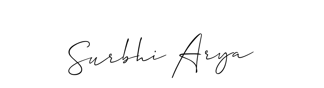 Make a beautiful signature design for name Surbhi Arya. Use this online signature maker to create a handwritten signature for free. Surbhi Arya signature style 2 images and pictures png