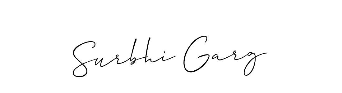 How to Draw Surbhi Garg signature style? Allison_Script is a latest design signature styles for name Surbhi Garg. Surbhi Garg signature style 2 images and pictures png