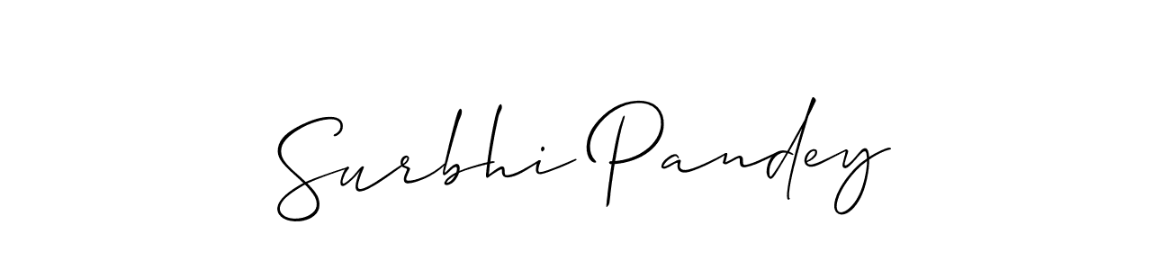 How to Draw Surbhi Pandey signature style? Allison_Script is a latest design signature styles for name Surbhi Pandey. Surbhi Pandey signature style 2 images and pictures png