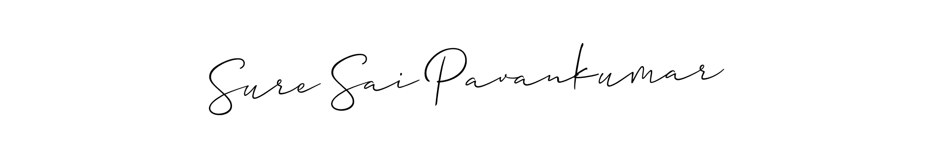 Also we have Sure Sai Pavankumar name is the best signature style. Create professional handwritten signature collection using Allison_Script autograph style. Sure Sai Pavankumar signature style 2 images and pictures png