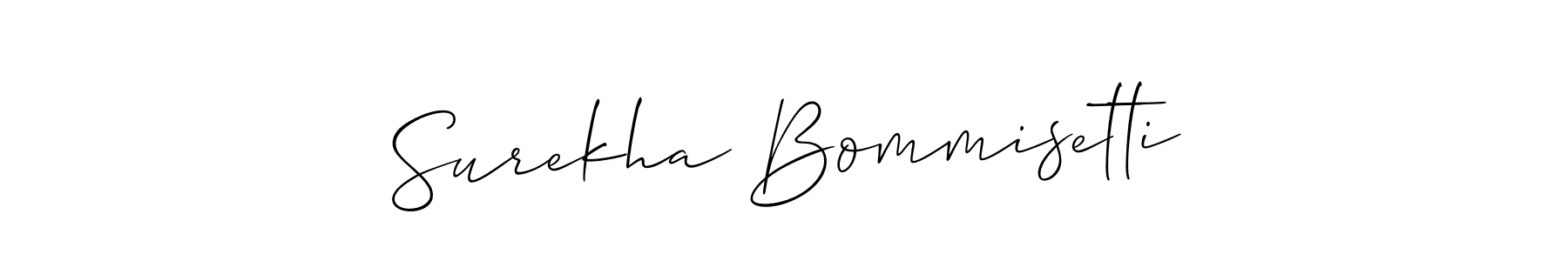 How to Draw Surekha Bommisetti signature style? Allison_Script is a latest design signature styles for name Surekha Bommisetti. Surekha Bommisetti signature style 2 images and pictures png