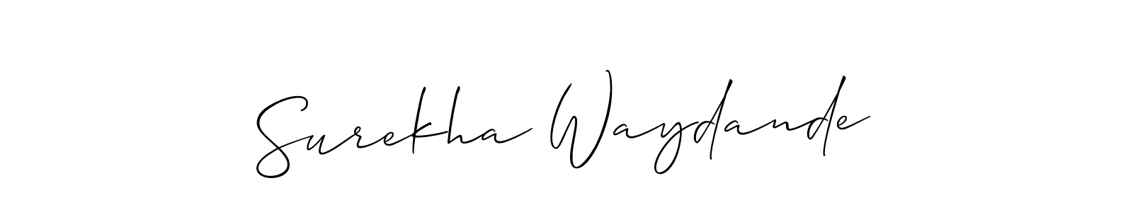 How to Draw Surekha Waydande signature style? Allison_Script is a latest design signature styles for name Surekha Waydande. Surekha Waydande signature style 2 images and pictures png