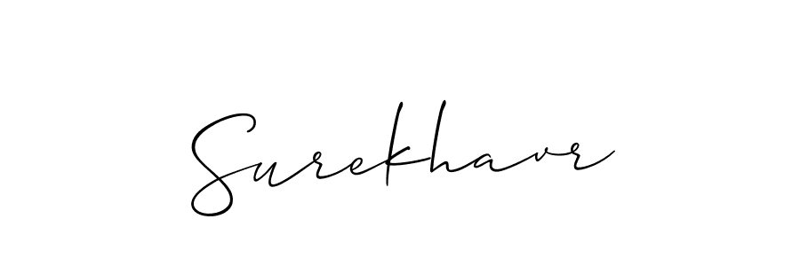 You should practise on your own different ways (Allison_Script) to write your name (Surekhavr) in signature. don't let someone else do it for you. Surekhavr signature style 2 images and pictures png