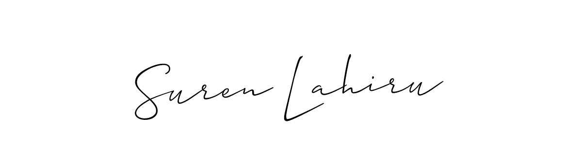 You can use this online signature creator to create a handwritten signature for the name Suren Lahiru. This is the best online autograph maker. Suren Lahiru signature style 2 images and pictures png