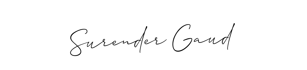Make a beautiful signature design for name Surender Gaud. Use this online signature maker to create a handwritten signature for free. Surender Gaud signature style 2 images and pictures png