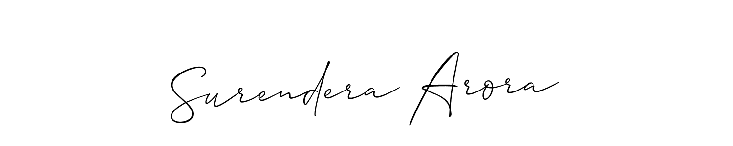 See photos of Surendera Arora official signature by Spectra . Check more albums & portfolios. Read reviews & check more about Allison_Script font. Surendera Arora signature style 2 images and pictures png