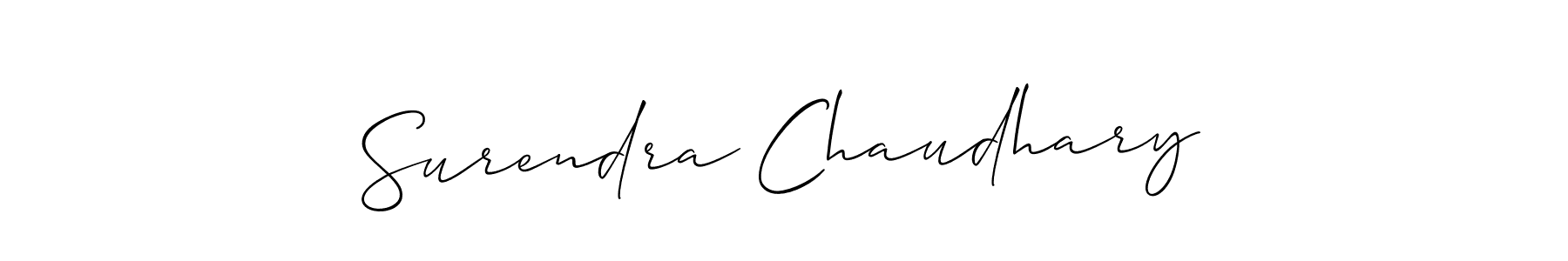 You should practise on your own different ways (Allison_Script) to write your name (Surendra Chaudhary) in signature. don't let someone else do it for you. Surendra Chaudhary signature style 2 images and pictures png