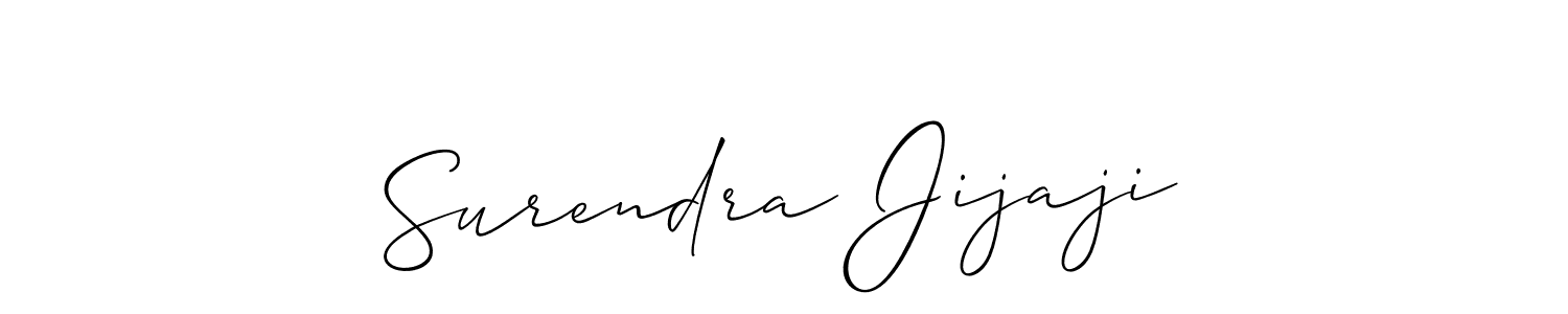 if you are searching for the best signature style for your name Surendra Jijaji. so please give up your signature search. here we have designed multiple signature styles  using Allison_Script. Surendra Jijaji signature style 2 images and pictures png