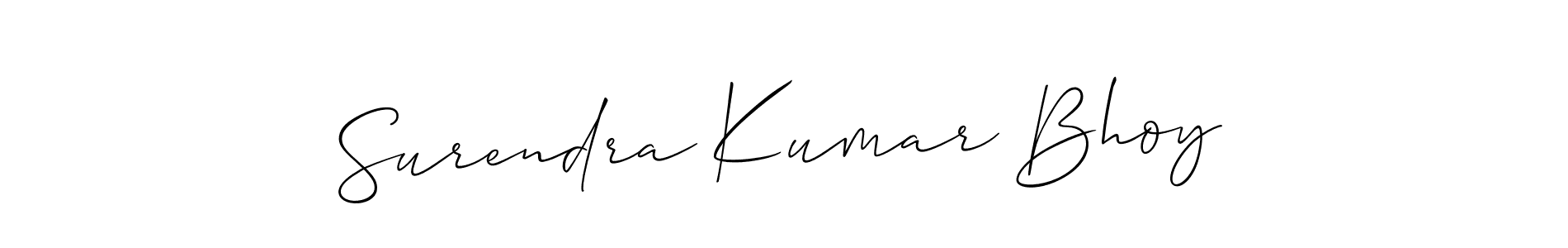 How to make Surendra Kumar Bhoy signature? Allison_Script is a professional autograph style. Create handwritten signature for Surendra Kumar Bhoy name. Surendra Kumar Bhoy signature style 2 images and pictures png