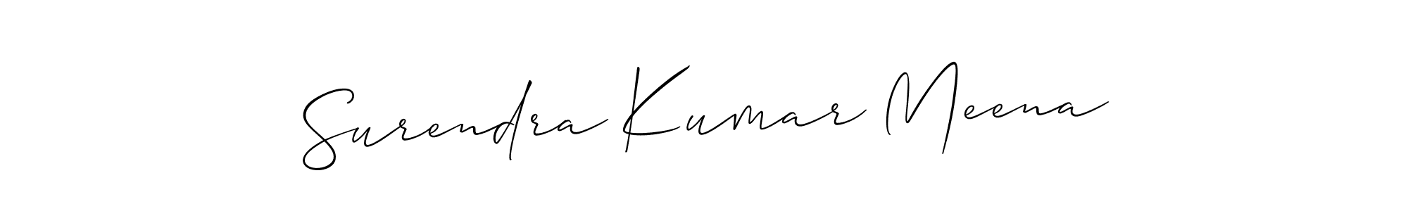 This is the best signature style for the Surendra Kumar Meena name. Also you like these signature font (Allison_Script). Mix name signature. Surendra Kumar Meena signature style 2 images and pictures png