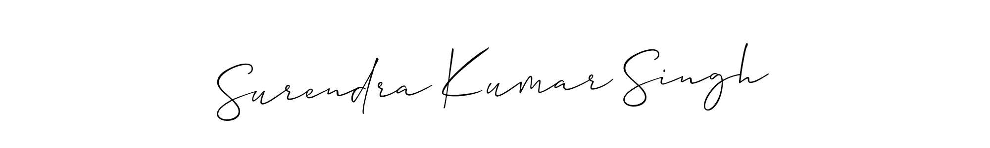 How to Draw Surendra Kumar Singh signature style? Allison_Script is a latest design signature styles for name Surendra Kumar Singh. Surendra Kumar Singh signature style 2 images and pictures png