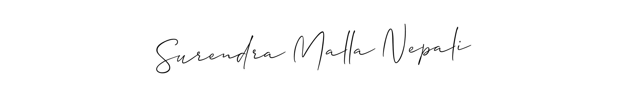 Check out images of Autograph of Surendra Malla Nepali name. Actor Surendra Malla Nepali Signature Style. Allison_Script is a professional sign style online. Surendra Malla Nepali signature style 2 images and pictures png