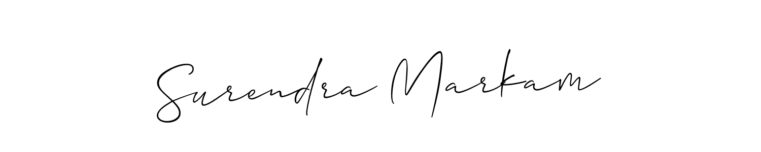 This is the best signature style for the Surendra Markam name. Also you like these signature font (Allison_Script). Mix name signature. Surendra Markam signature style 2 images and pictures png