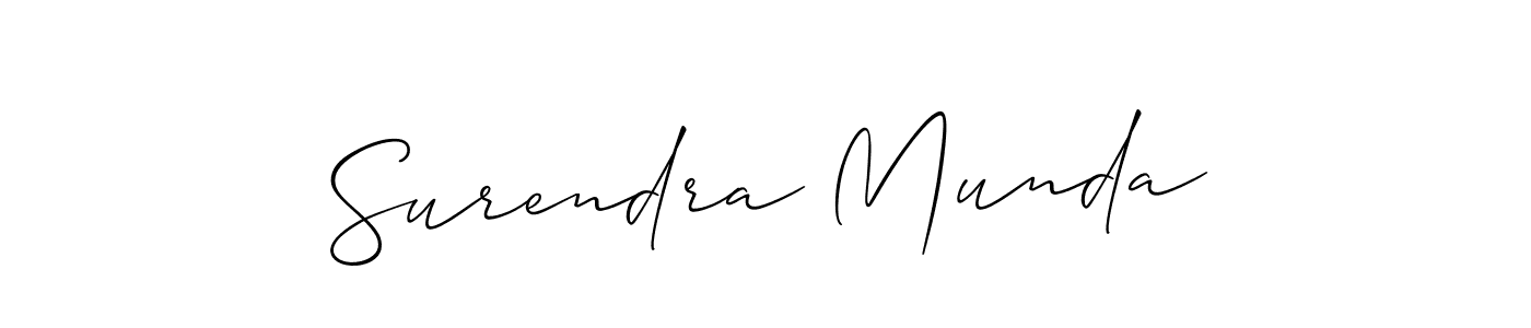 Surendra Munda stylish signature style. Best Handwritten Sign (Allison_Script) for my name. Handwritten Signature Collection Ideas for my name Surendra Munda. Surendra Munda signature style 2 images and pictures png