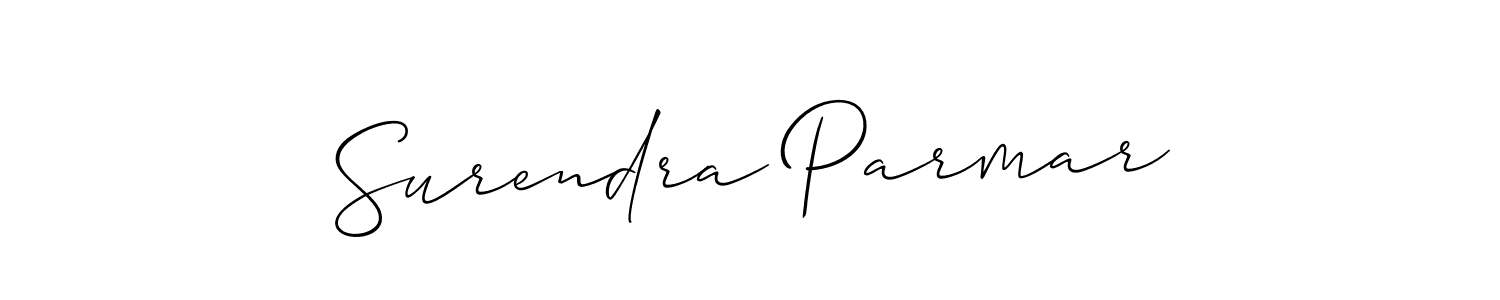 if you are searching for the best signature style for your name Surendra Parmar. so please give up your signature search. here we have designed multiple signature styles  using Allison_Script. Surendra Parmar signature style 2 images and pictures png
