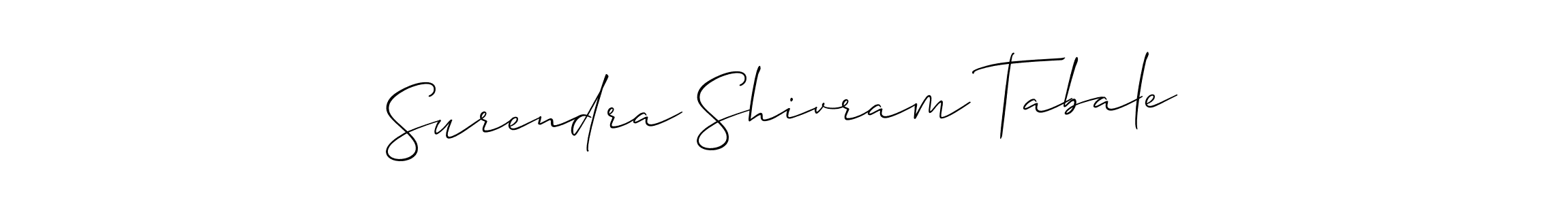 Make a short Surendra Shivram Tabale signature style. Manage your documents anywhere anytime using Allison_Script. Create and add eSignatures, submit forms, share and send files easily. Surendra Shivram Tabale signature style 2 images and pictures png