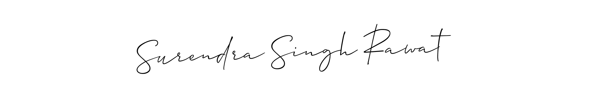 How to make Surendra Singh Rawat signature? Allison_Script is a professional autograph style. Create handwritten signature for Surendra Singh Rawat name. Surendra Singh Rawat signature style 2 images and pictures png