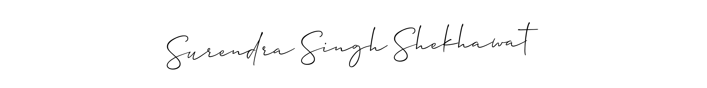 Surendra Singh Shekhawat stylish signature style. Best Handwritten Sign (Allison_Script) for my name. Handwritten Signature Collection Ideas for my name Surendra Singh Shekhawat. Surendra Singh Shekhawat signature style 2 images and pictures png