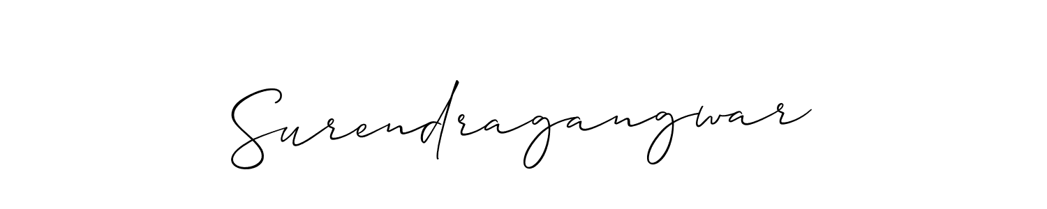 How to Draw Surendragangwar signature style? Allison_Script is a latest design signature styles for name Surendragangwar. Surendragangwar signature style 2 images and pictures png