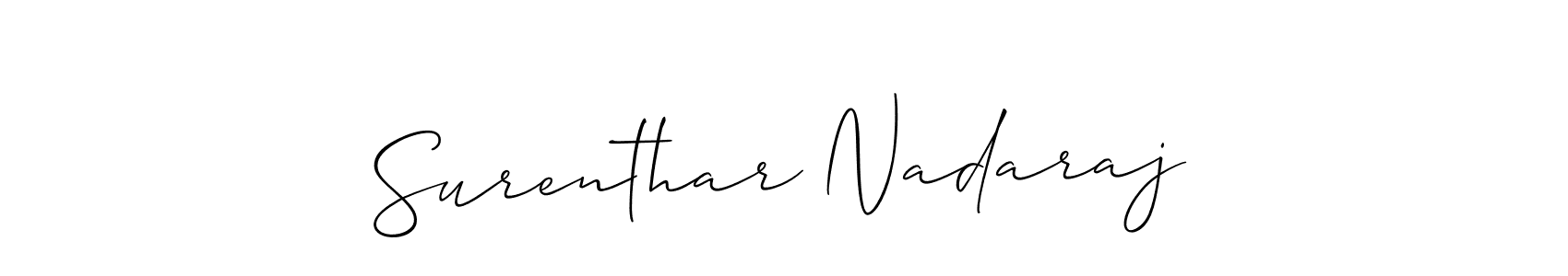 This is the best signature style for the Surenthar Nadaraj name. Also you like these signature font (Allison_Script). Mix name signature. Surenthar Nadaraj signature style 2 images and pictures png