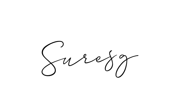 Make a beautiful signature design for name Suresg. Use this online signature maker to create a handwritten signature for free. Suresg signature style 2 images and pictures png